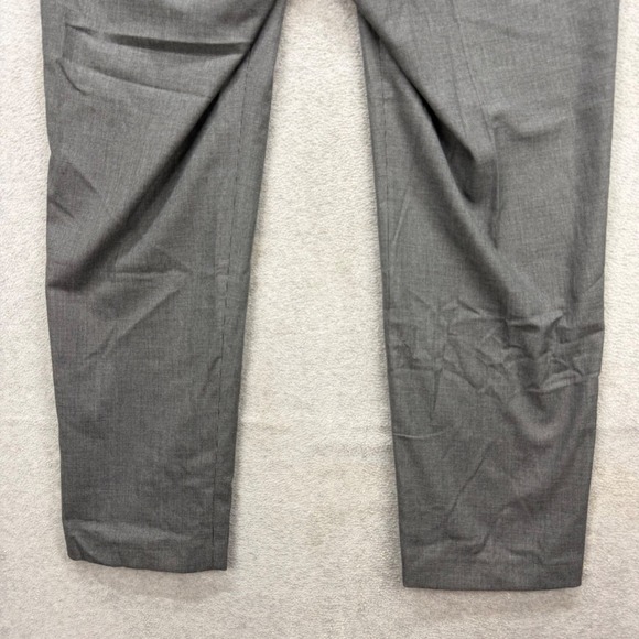 Lauren Ralph Lauren Dress Pants Mens 40x32 Grey Micro Check Flat Front Stretch - Picture 11 of 12